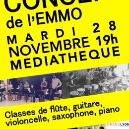 Concert de l'EMMO - Mardi 28 novembre 2017 à 19h salle médiaplus