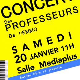 concert des professeurs samedi 20 janvier 2018