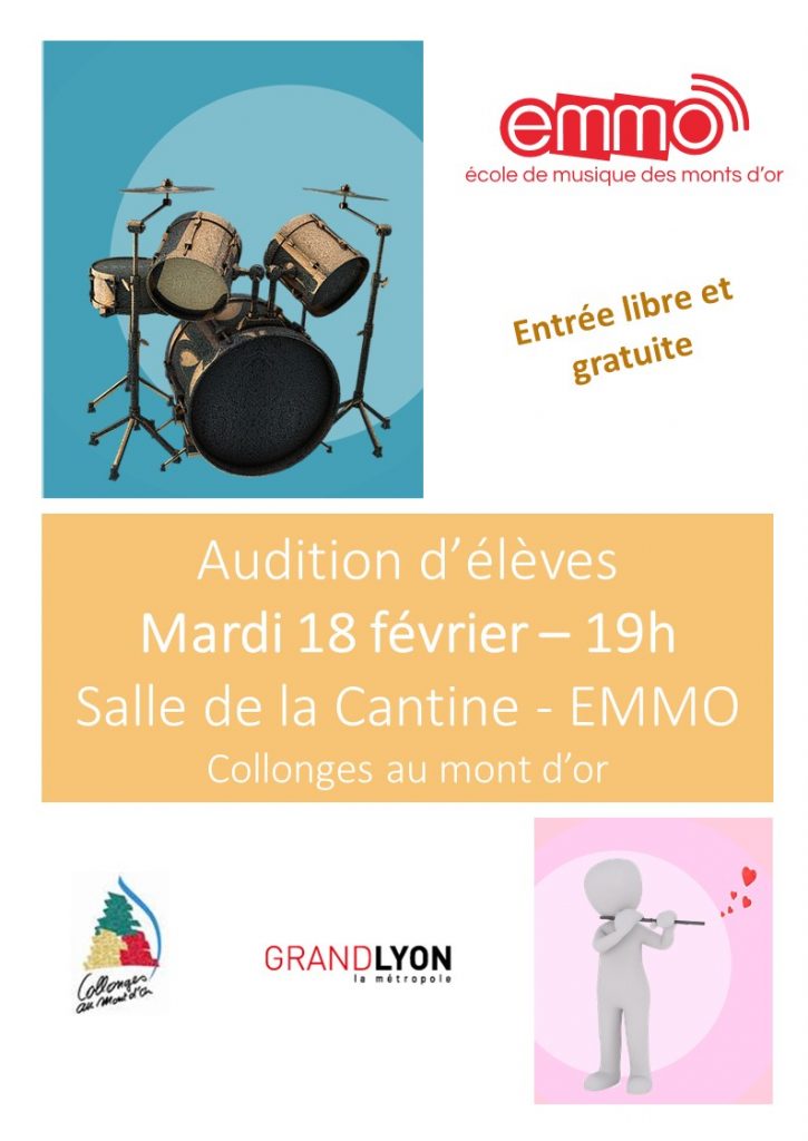 Audition élèves - mardi 18 février 2020 - Salle de la Cantine à l'EMMO